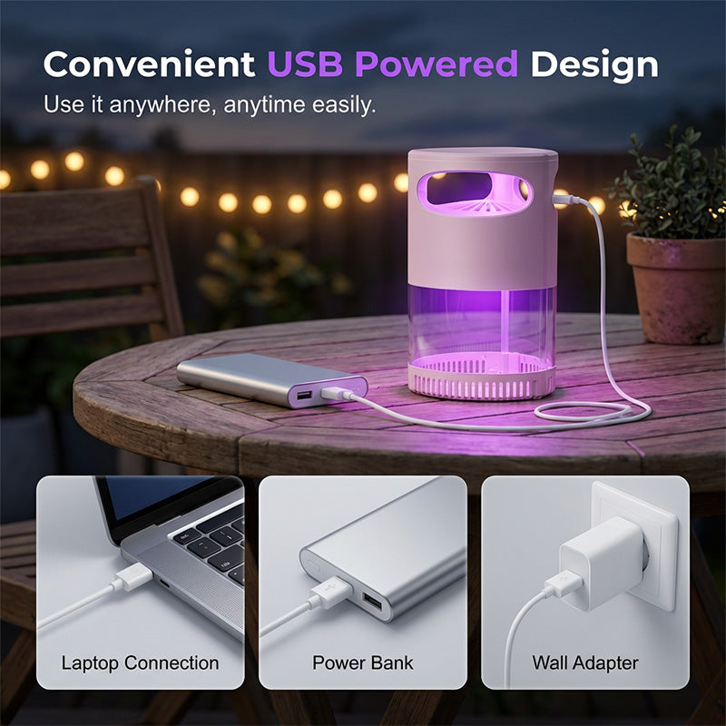 Mosquito Killer Lamp – USB powered, chemical‑free, ultra‑quiet. 50K+ sold for peaceful sleep. 🌙✨